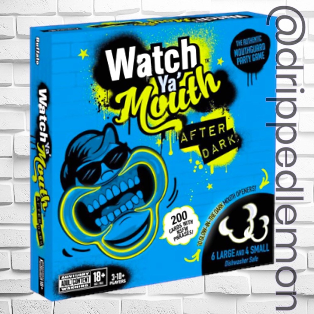 🆕 Watch Ya Mouth AFTER DARK ADULT Edition Party Game Glow in the Dark 200 Cards